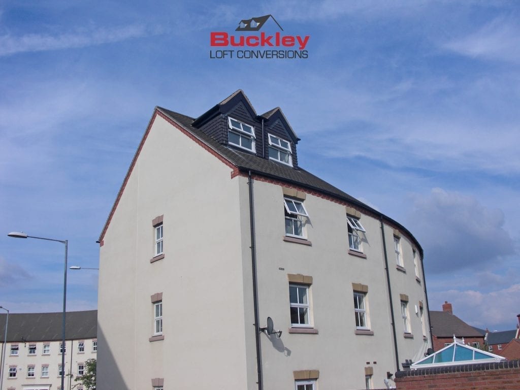 Four Storey Loft Conversion Rear View Lichfield